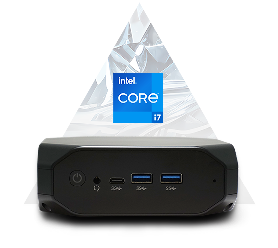 Zircon NUC Marketing Product Image with Intel Core i7 Badge