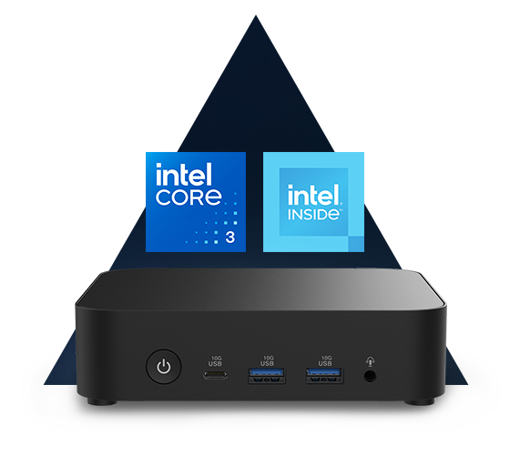 Mill Canyon Marketing Product Image with Intel Core 3 & Intel Inside Badge